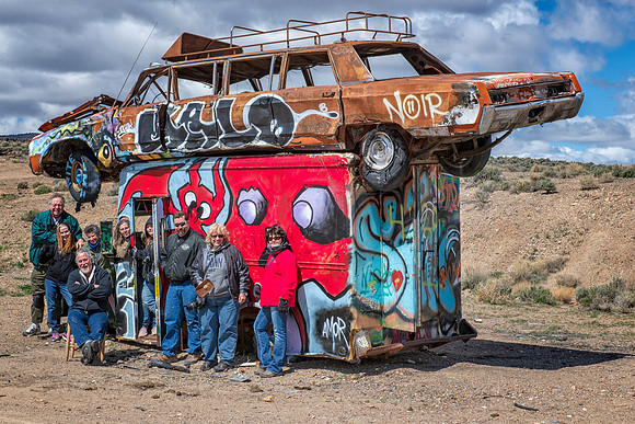 Car Forest Goldfield Nevada