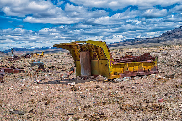 Abandoned Silver Mine Nevada Desert