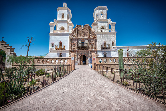 San Xavier Mission Tucson, AZ  The mission was founded in 1692 by Padre Eusebio Kino in the center of a centuries-old Indian settlement of the Sobaipuri O'odham who were a branch of the Akimel or Rive