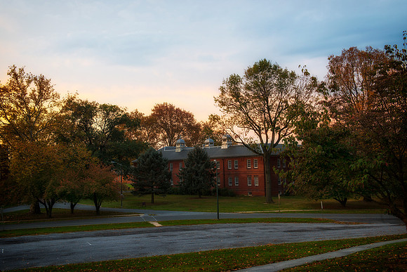 Sunrise at Harrisburg State Hospital grounds