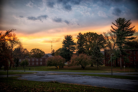 Sunrise at Harrisburg State Hospital grounds