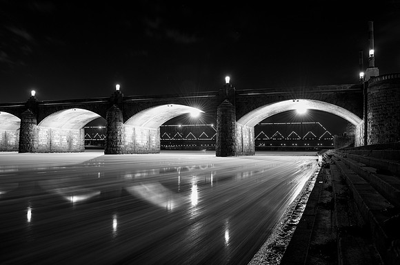 Market Street Bridge Black and White