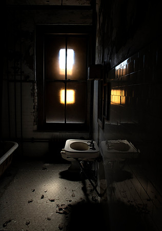 Ellis Island Hospital wing bathroom