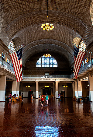Ellis Island the building where all the exams took place