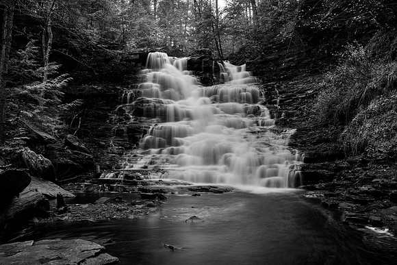 F.L. Ricketts Falls B&W