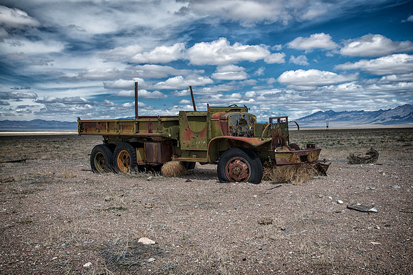 Abandoned Silver Mine Nevada Desert