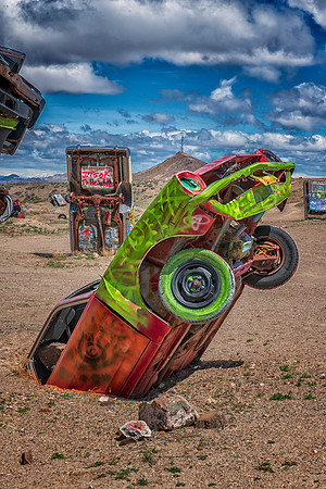 Car Forest Goldfield Nevada